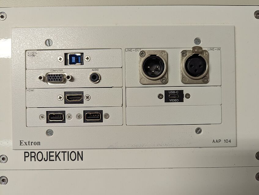 Picture of the port panel