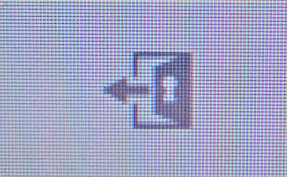 Logout button
